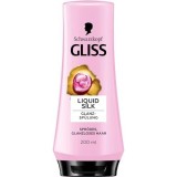 Balsam de par Gliss Liquid Silk cu ceramida si matase, hraneste intens parul fragil si tern, balsam pentru par ca matasea, 200 ml