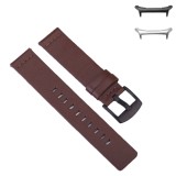 Curea piele naturala compatibila Samsung Galaxy Watch Ultra2, telescoape Quick Release, 22mm, Maro