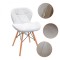 Scaun bucatarie, cadru lemn natur, design scandinav, RESIGILAT
