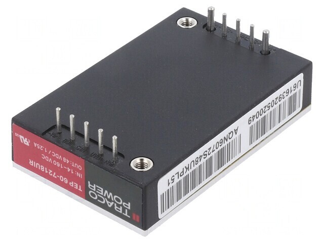 Convertor DC/DC 60W 14-160V la 48V 1,25A PCB