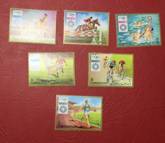 AJMAN 1971 SPORT - SERIE COMPLETA NESTAMPILATA MNH foto