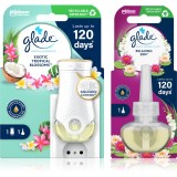 GLADE Electric scented oil Exotic Tropical Blossom + Relaxing Zen ambalaj economic 3 buc
