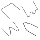Set 500 Capse Pistol Lipit Plastic, Sudura &amp; Reparatii, 4 Modele, Otel, Argintiu