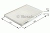 Filtru polen / aer habitaclu AUDI A6 (4B2, C5) (1997 - 2005) BOSCH 1 987 432 017