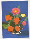 Bnk cp Felicitare - Flori - uzata - marca fixa - cod 0198/79