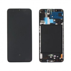 Display LCD cu Touchscreen cu Rama Samsung A705 Galaxy A70 Negru Original foto