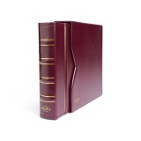 Album monede NUMIS Clasic in etui, cu 5 folii, visiniu