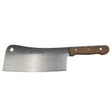 Cumpara ieftin Satar Bucatarie Profesional, Chop Master, 35cm, Otel Inoxidabil, Maner Lemn, Argintiu, Ideallstore