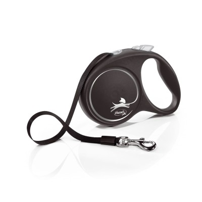 Flexi Black Design, L Tape, lesa retractabila, 5m, gri foto