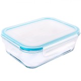 Caserola Durabila Alimente, din Sticla, cu Capac, 1 litri