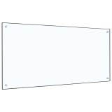 vidaXL Panou antistropi bucătărie transparent 120x60cm sticlă securiz.