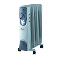 Calorifer electric cu timer Zilan ZLN9232, 11 elementi, 2500 W, 3 trepte, termostat foto