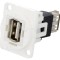 Conector adaptor USB A dublu soclu