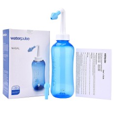 Irigator / Dus Nazal, Waterpulse, Sinucare, 300ml, Curatare Sinusuri, Decongestie Nazala, Culoare Al
