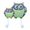 Cuier Perete Bufnite, 19 cm, 2 Agatatori, MDF Multicolor, Modern, Hol, Montare Ușă