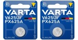 Set 2 baterii V625, V625U, PX625A, alkaline 1.5V - Varta