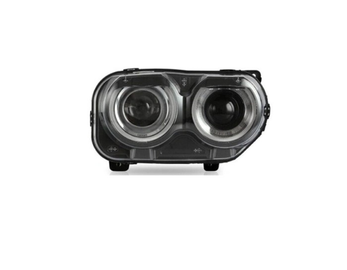 Far Dodge Challenger, 09.2014-2024, montare fata, dreapta, cu lumini de zi tip LED; Tip=USA; D3S+LED; manual; fara bec xenon; cu capac; Omologare: SA