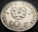 Cumpara ieftin Moneda exotica 10 FRANCI - POLINEZIA FRANCEZA, anul 1975 * cod 440, Australia si Oceania