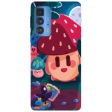 Husa compatibila cu Motorola G20 model Anime Mushroom, Silicon, TPU, Viceversa, Transparent, Carcasa