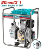 Motopompa diesel TOTAL 3 inch, 80 mm, 5.5 CP, debit 1000 l/min