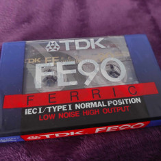 Caseta audio Sigilata FERRIC pentru casetofon TDK FE90IECI/TYPEI NORMAL POSITION