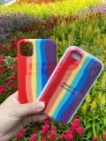 Toc silicon High Copy Rainbow Apple iPhone X