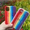 Toc silicon High Copy Rainbow Apple iPhone 8