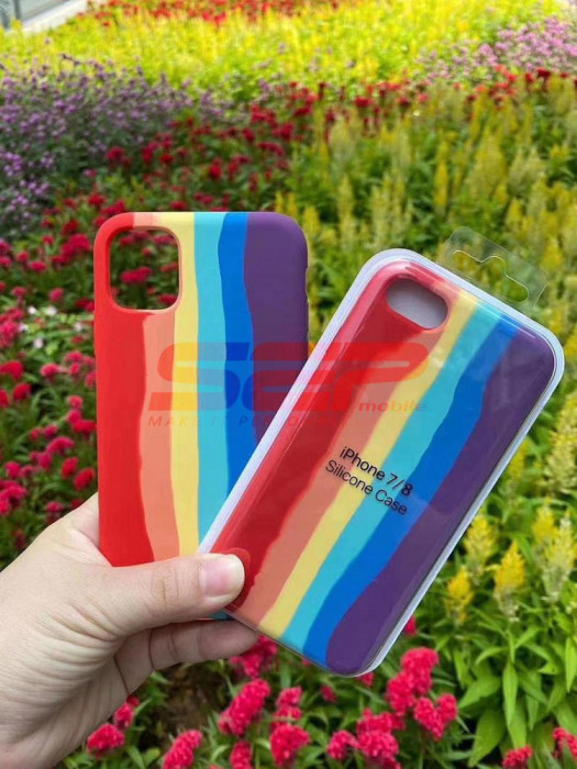 Toc silicon High Copy Rainbow Apple iPhone XS