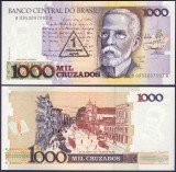 BRAZILIA █ bancnota █ 1 Cruzado Novo █ 1989 █ P-216b █ UNC █ necirculata