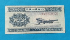 China - Bancnota veche imagine avion - foto