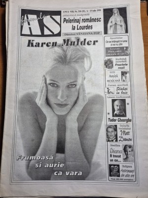 ziarul formula as 6 -13 iulie 1998 - tudor gheorghe , matt damon , mircea albulescu foto