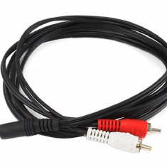 Cablu Audio 2x RCA – Jack 3.5 Stereo, 5 M Lungime - pentru Sistem Surround