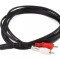 Cablu Audio 2x RCA &ndash; Jack 3.5 Stereo, 5 M Lungime - pentru Sistem Surround