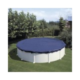 Prelata Piscina Planet Pool 350-360 cm, Rotunda, PVC, Verde/Negru/Albastru, Protectie UV, Folie Protectie