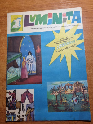 revista pentru copii - luminita - ianuarie 1970 foto