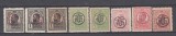 ROMANIA 1919 LP 71 I CAROL I SUPRATIPAR P.T.T.F.F. HARTIE ALBA+GRI+RANVERSAT MNH, Nestampilat