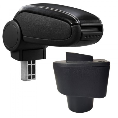 Cotieră pentru Nissan Almera (09.2011-) negru piele ecologica cu cusatura alba () foto