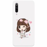 Husa silicon pentru Xiaomi Mi 9, Happy Girl