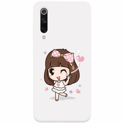 Husa silicon pentru Xiaomi Mi 9, Happy Girl foto