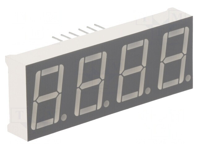 Afișaj LED 7 Segmente 14.2mm 4 Digiti Roșu Catod