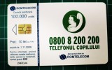 Cartela telefonica Romtelecom 10 lei Abstract Telefonul Copilului 2HACW4 100.000 unitati expira 01.11.2009 Craciun