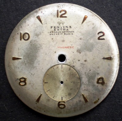 K.164 CADRAN CEAS FESTINA EXTRA ANCRE 17 RUBIS LA CHAUX-DE FONDS 33,8mm foto