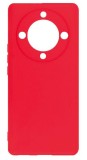 Husa de protectie din silicon pentru Honor Magic5 Lite, SoftTouch, interior microfibra, Rosu, Oem