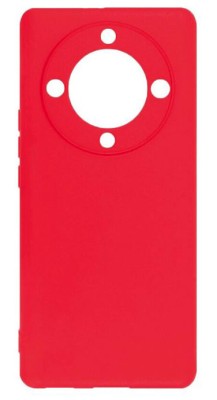 Husa de protectie din silicon pentru Honor Magic5 Lite, SoftTouch, interior microfibra, Rosu foto
