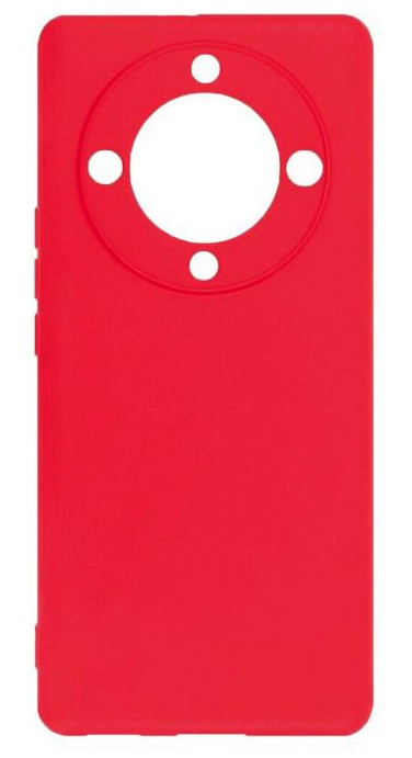 Husa de protectie din silicon pentru Honor Magic5 Lite, SoftTouch, interior microfibra, Rosu