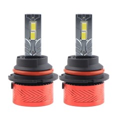 Set 2 LED-Uri Auto Techstar&reg; P14, 9007, 120W, 18000 Lumeni, 6000K, 12-24V, Unghi Fascicul 360&deg;, CSP 3570, Canbus, Radiator Aluminiu, Racire Cooling Te