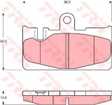 Set placute frana,frana disc LEXUS LS (UCF30) (2000 - 2006) TRW GDB3323
