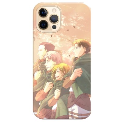 Husa compatibila cu Apple iPhone 12 Pro Max model Attack on Titan Squad, Silicon, TPU, Viceversa foto