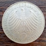 (M1459) MONEGA GERMANIA - 2 MARK 1963, LIT. J, MAX PLANCK