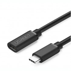 Cablu USB Type-C Ugreen ED008 USB Type-C (T) la USB Type-C (M) 0.5m negru foto